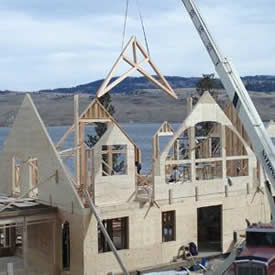 cedar homes, post beam bomes construction