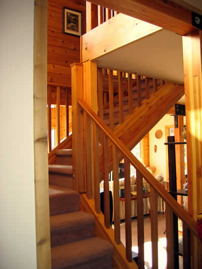 colorado cedar home stairway