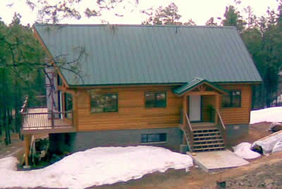 Custom Chalet Forest Lakes Arizona cedar home
