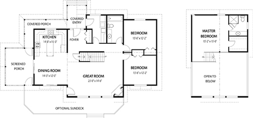 Carling cedar homes floor plan