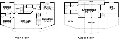 Tamarack cedar homes floor plan