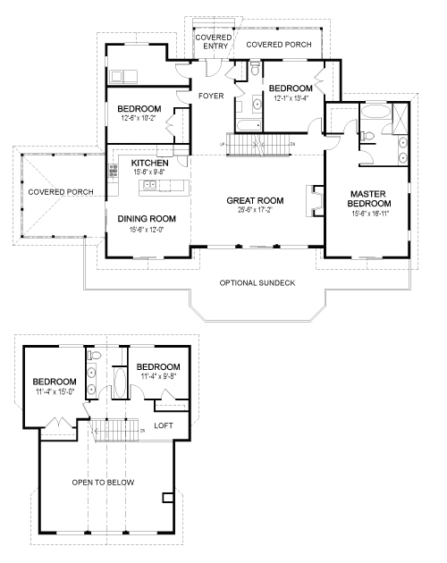 Eagle Landing cedar homes floor plan