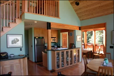 kitchen matterhorn custom cedar home