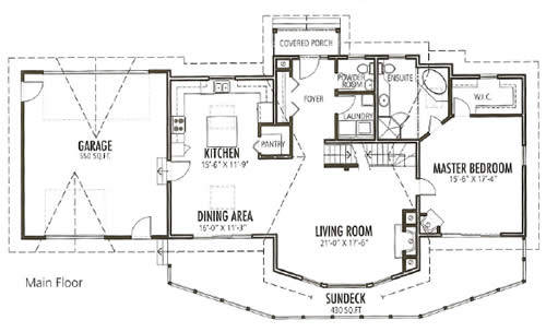 custom cedar homes brenden plan main