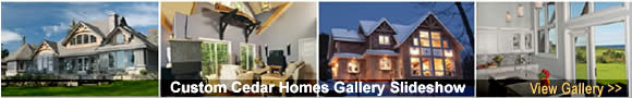 cedar homes factory sale