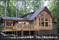 shorehaven cedar log home plans