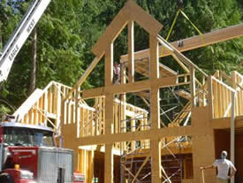 cedar homes construction, post beam homes