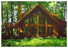 cedar homes, kit homes, home kits, post and beam, prefab log homes, cedar log homes