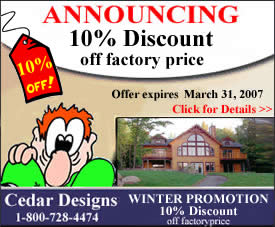 Cedar Designs 2007 Winter Promotion