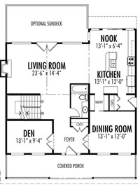 cedar homes main floorplan