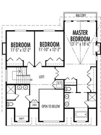 cedar homes upper floorplan