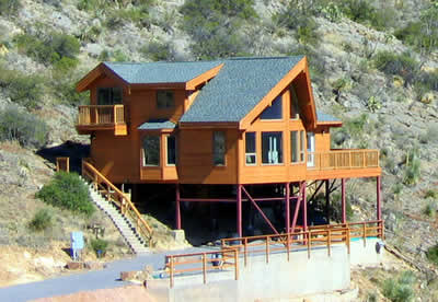 Built in Side of Mountain Home