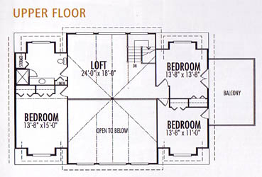 upper floor, timber frame, timber frame and log homes