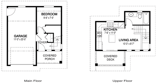 Laneway 3 cedar homes floor plan