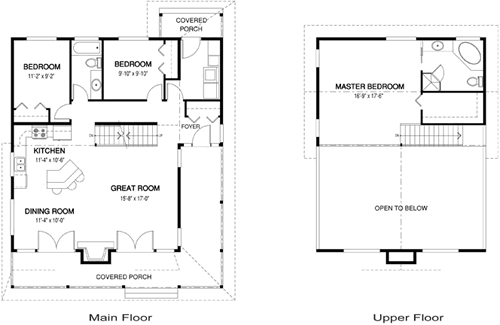 Willow 1 cedar homes floor plan