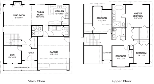 Sinclair 1  cedar homes floor plan