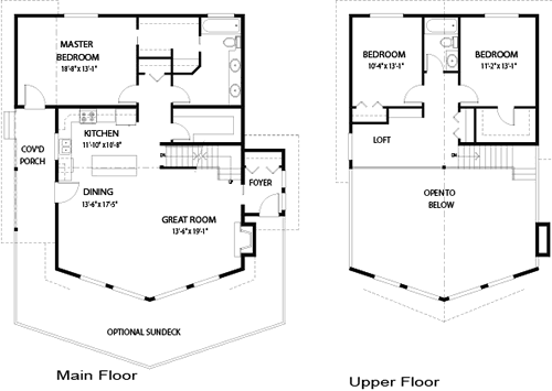 Bonneville cedar homes floor plan