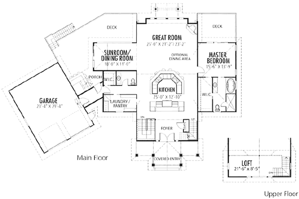 Yukon custom cedar homes meadow ranch plan