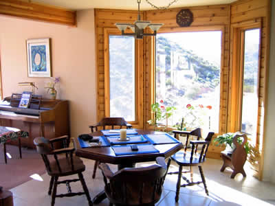 colorado cedar home dining bay window